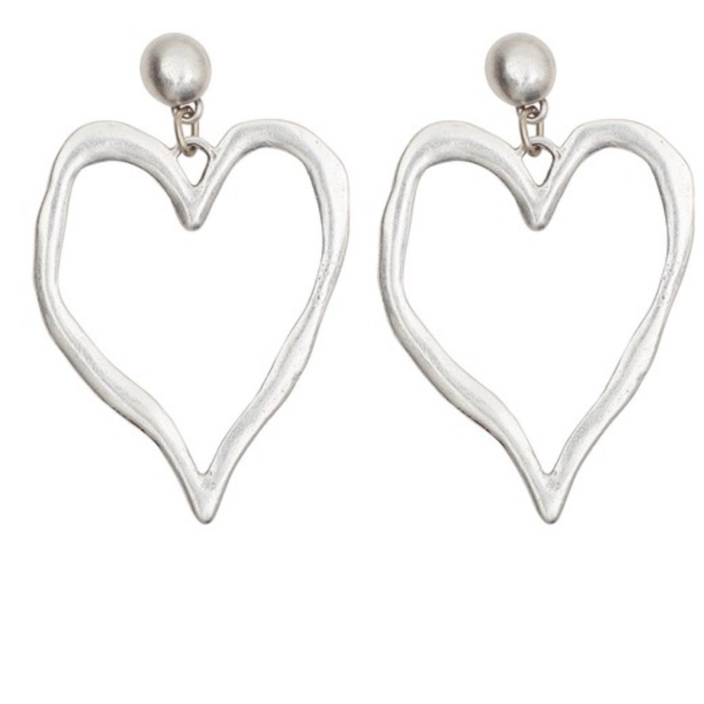 Handmade pewter Heart necklace